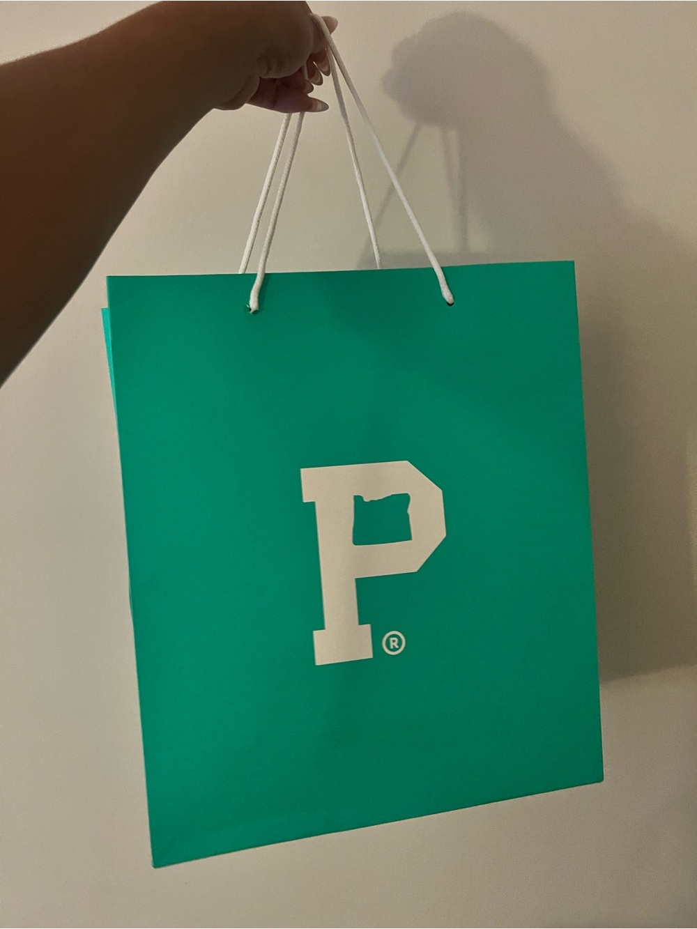 Portland Gear Teal Paper Tote Bag - Branded Shopping Bag
